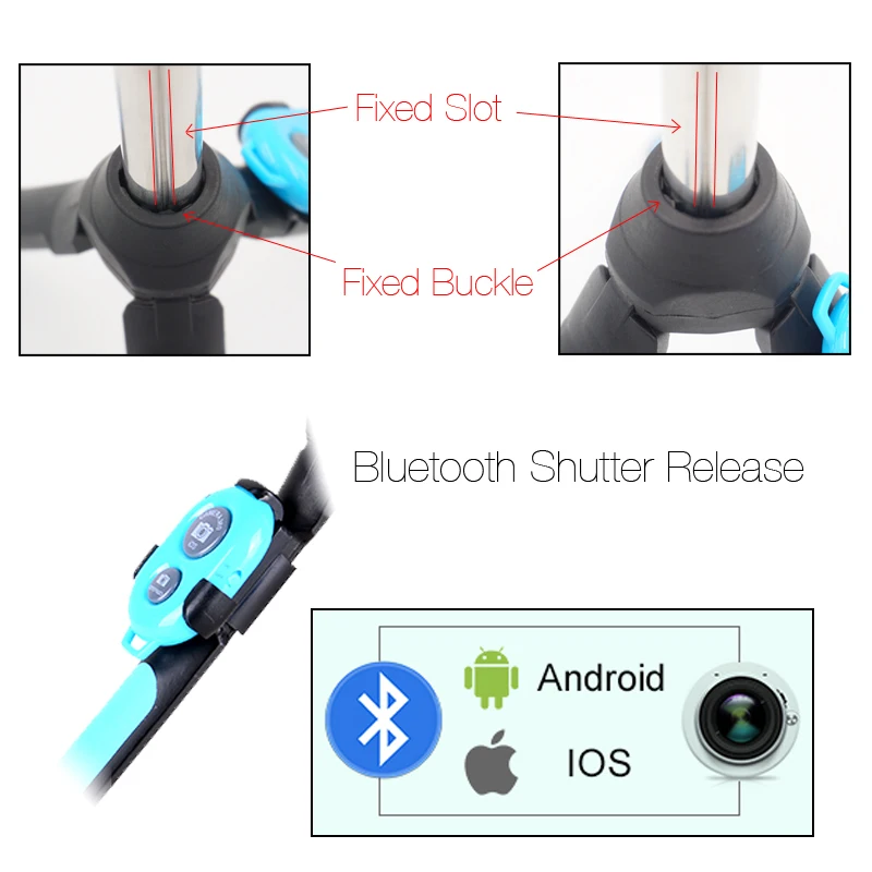 Bluetooth селфи палка DUSZAKE штатив для Xiaomi Беспроводной монопод телефона мини bluetooth iPhone