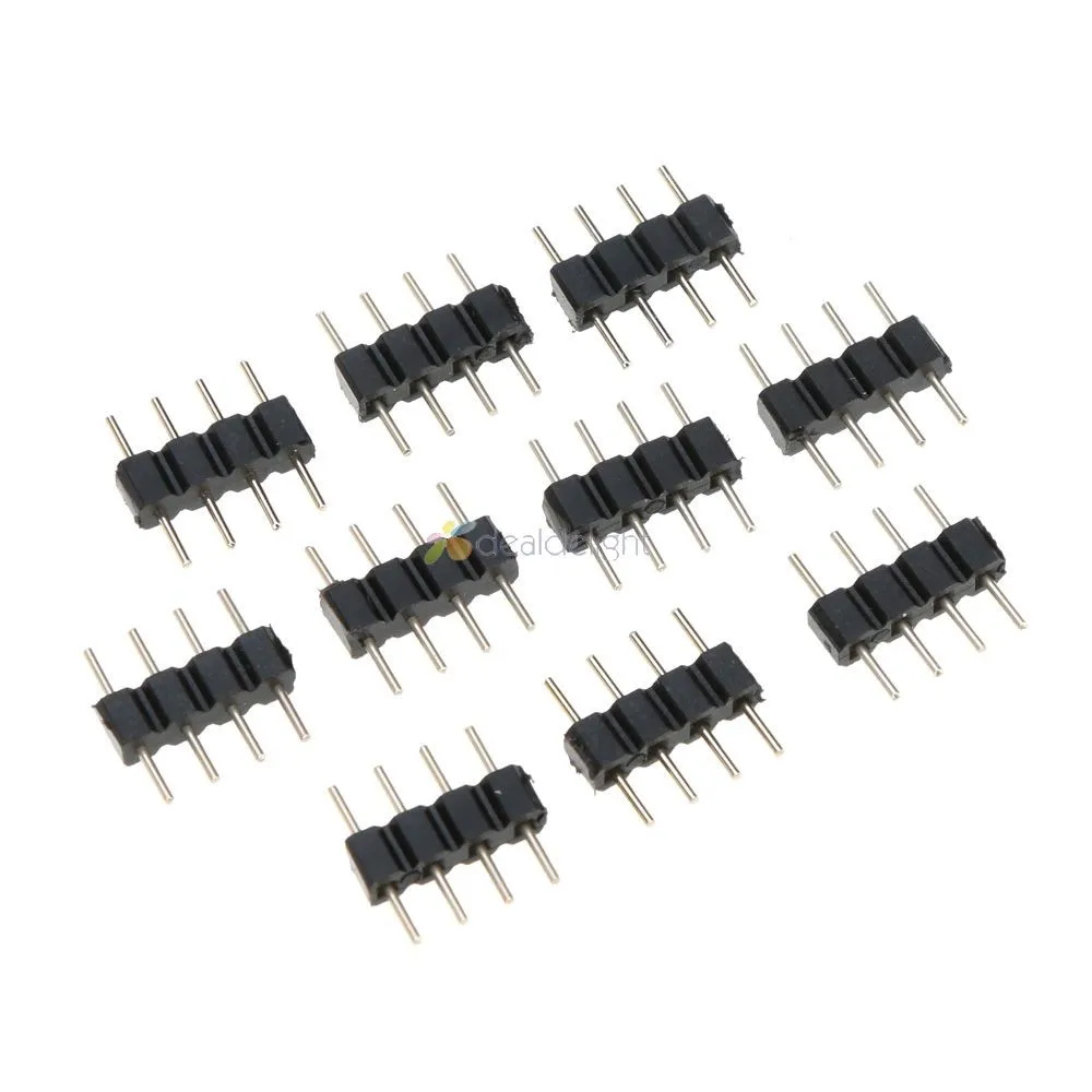 10-PCs-lot-4PIN-LED-Connectors-Male-Needle-RGB-Connector-Double-4-PIN-Metal-Feet-for (2)
