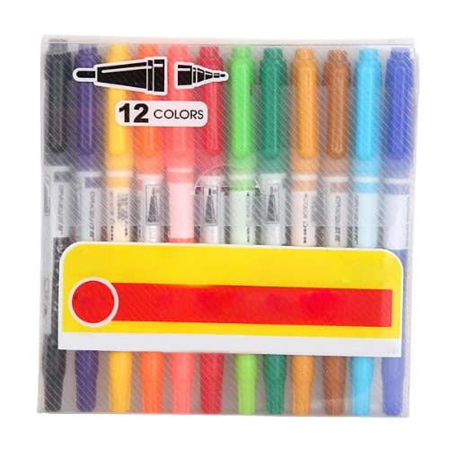 

Affordable 12 x Colors Double Ended Permanent Art Drawing Markers Highlighter Pen Office