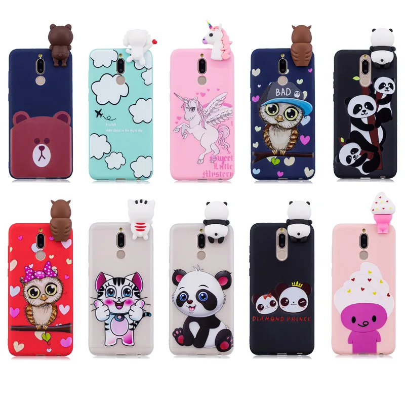 Funda Mate 10 Lite para Huawei Mate 10 Lite funda para Huawei Mate 10 Pro 3D silicona muñecas juguetes dibujos animados suave TPU Fundas