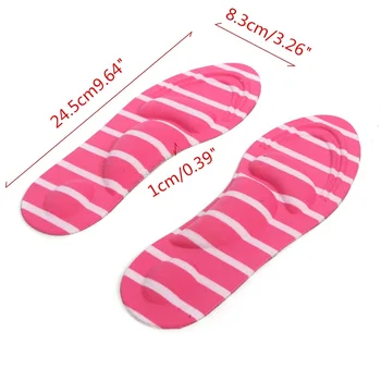 

1 Pair 3D Shoe Insoles New Women Feet Care Massage High Heels Sponge Cushions Pads DIY Cutting Sport Arch Support Orthotic Soft