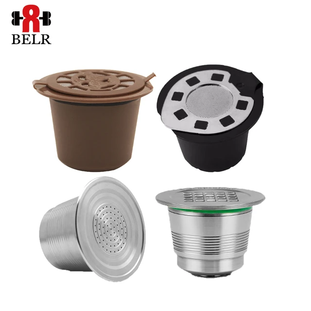 Special Price 4 Style Compatible For Nespresso Nescafe Coffee Capsule Reusable Refillable Coffee Filter Dripper Spoon Brush Coffee Accessories