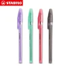 6 Pcs/Lot Stabilo 808 Ballpoint Pen Smoothly Antistatic Color Pen Stainless Steel Nib Multicolored Selected ► Photo 2/6