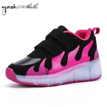 

Eur 28-40// One Wheel Shoes Basket S Pulley Wheels Shoes Zapatos Automatic Wheel Lights Sports Shoes Kids Sneakers