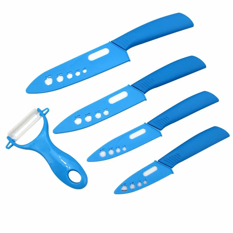 FINDKING High quality 3 4 5 6 inch Zirconia Ceramic fruit Knife set Paring knives for vegetable bread as Christmas present (7)