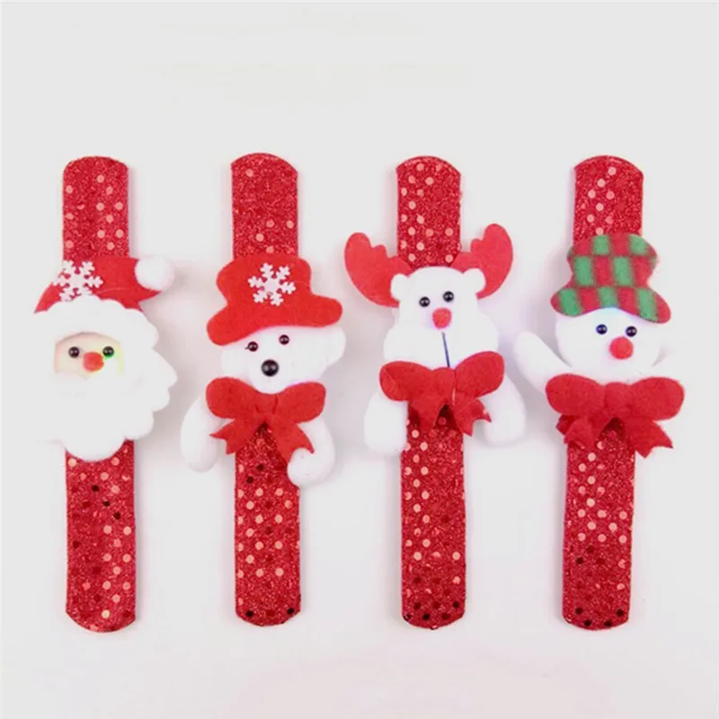 Imixlot с подсветкой детские светящиеся браслеты для детей, ткань, ювелирное изделие, Рождественские серии 8 стильные аксессуары