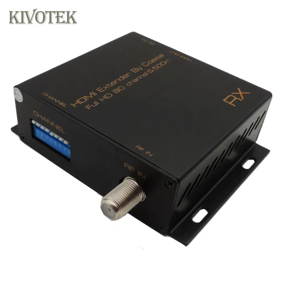 HDMI Extender Sender/Trasmitter Receiver Adapter 500m RF Coaxial Cable Connector,80 Channel,NTXs to NRXs For CCTV Free Shipping