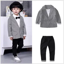 Children s children for boys gentleman spring wind model plover jacket pants in two sets of