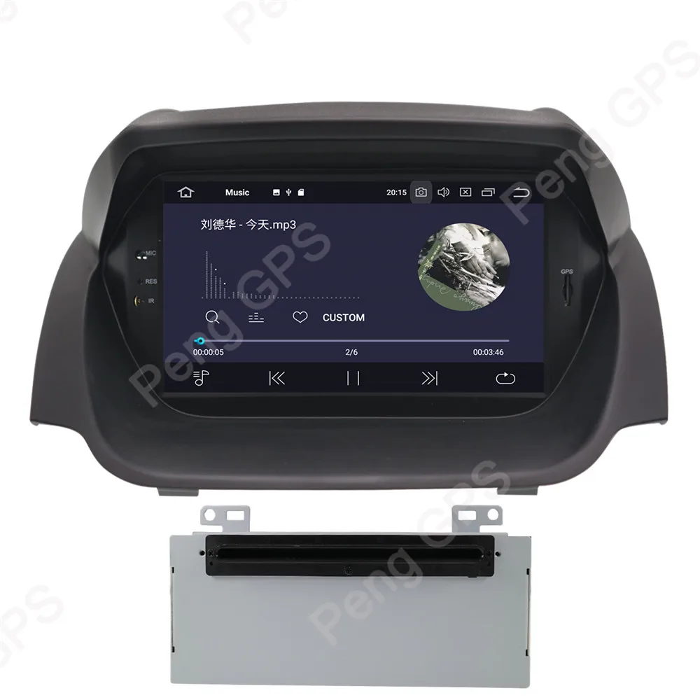 Best 2 Din Stereo Android 9.0 Syetem for Ford Fiesta 2013-2016 GPS Navigation CD DVD Player 1024*600 Bluetooth 8" IPS Screen Headunit 5