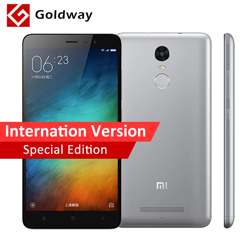 Оригинальный Xiaomi Redmi Note 3 Pro Prime 32 ГБ ROM металлический корпус сканер отпечатков