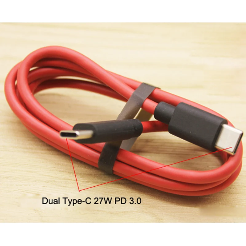 

Original Red Magic3 USB PD3.0 dual Type-C Fast Charging Charger Cable Double sided USB-C Cabel For Nubia Red Magic 3 USB Charger