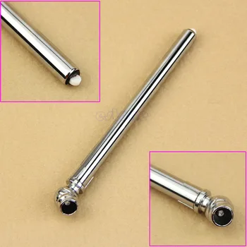 

QILEJVS New Pen Shape Silver Tone Car Tyre Tire Air Pressure Test Meter Gauge-m28