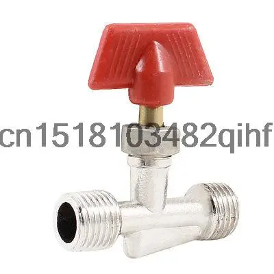 1/" PT 1/4" PT Наружная Резьба Разъем Красной Пластмассовой Ручкой Газовый Клапан