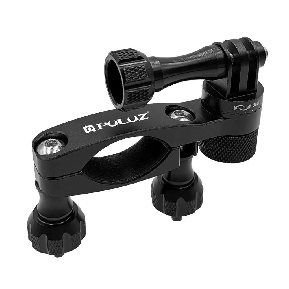 PULUZ 360 градусов вращения велосипед Алюминий адаптер для руля крепление и Винт для GoPro HERO7/6/5/4 Session/3+/DJI OSMO экшн/Экшн-камера Xiaoyi