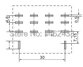 LY4 series electromagnetic relay mounting dimensions