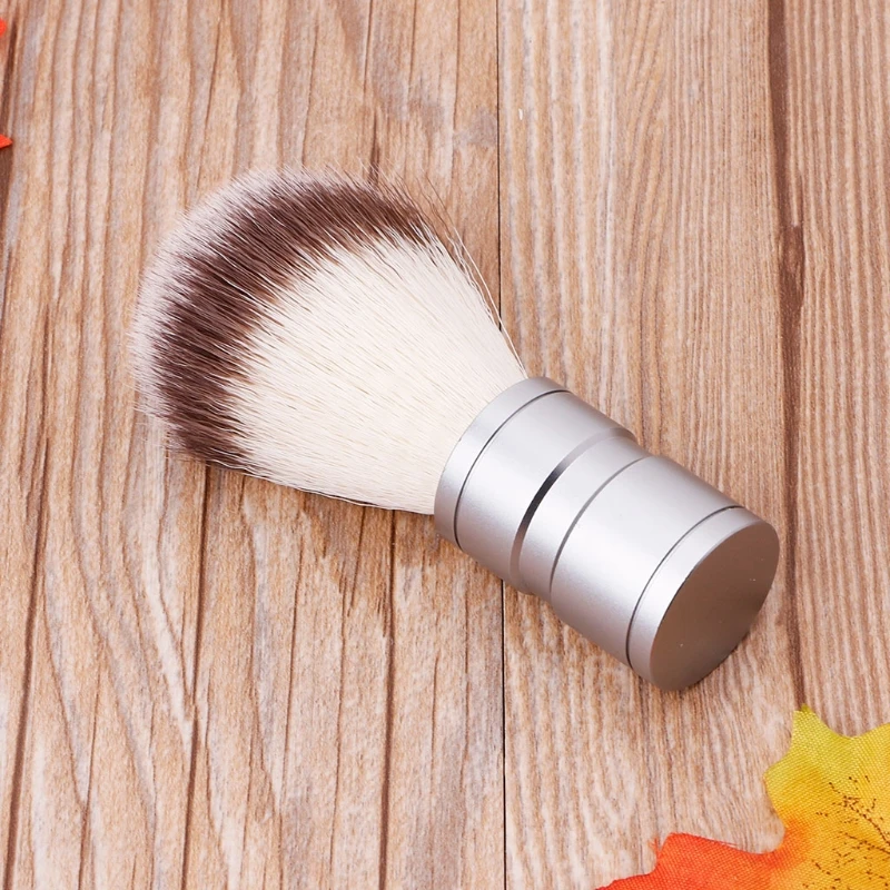 

Synthetic Badger Hair Silvertip Shaving Brush with Comfort Handle Barber Tool