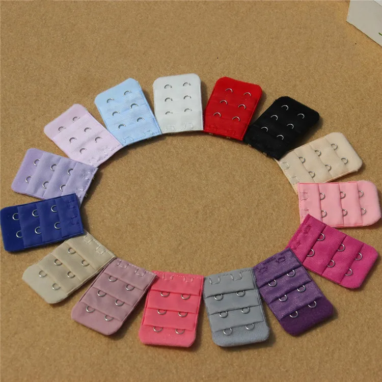 

3PCS Multiple colour Bra extender Three rows Two buckles Underwear extension 2018 NEW Women Bra accessories