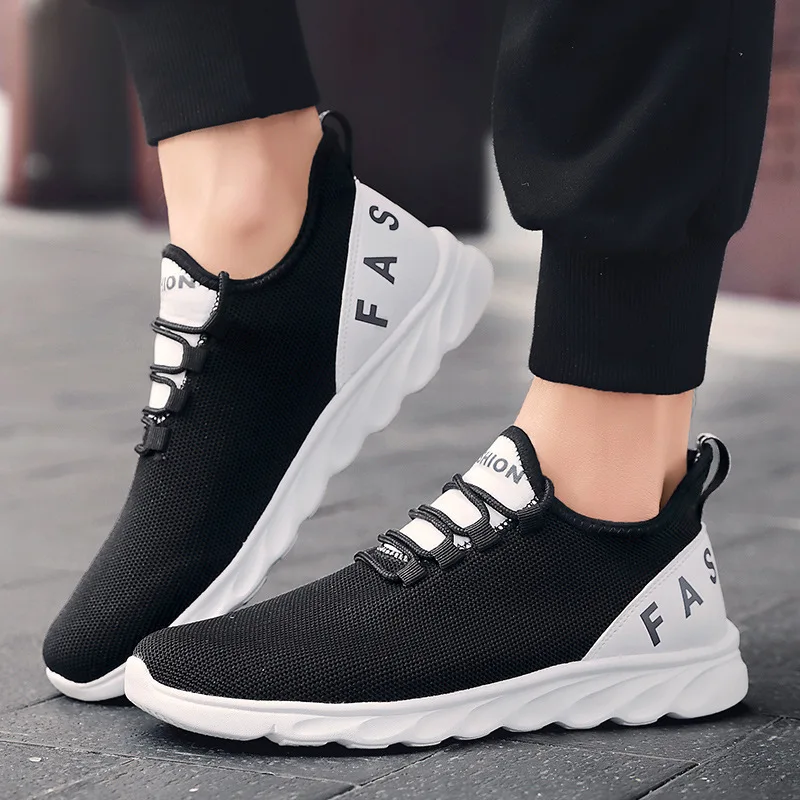 Motion Male Shoe Ventilation 2019 All-match Fly Fabric Casual Platform Shoes Men Run Shoe Zapatos De Hombre Scarpe Motion Male Shoe Ventilation 2019 All-match Fly Fabric Casual Platform Shoes Men Run Shoe Zapatos De Hombre Scarpe