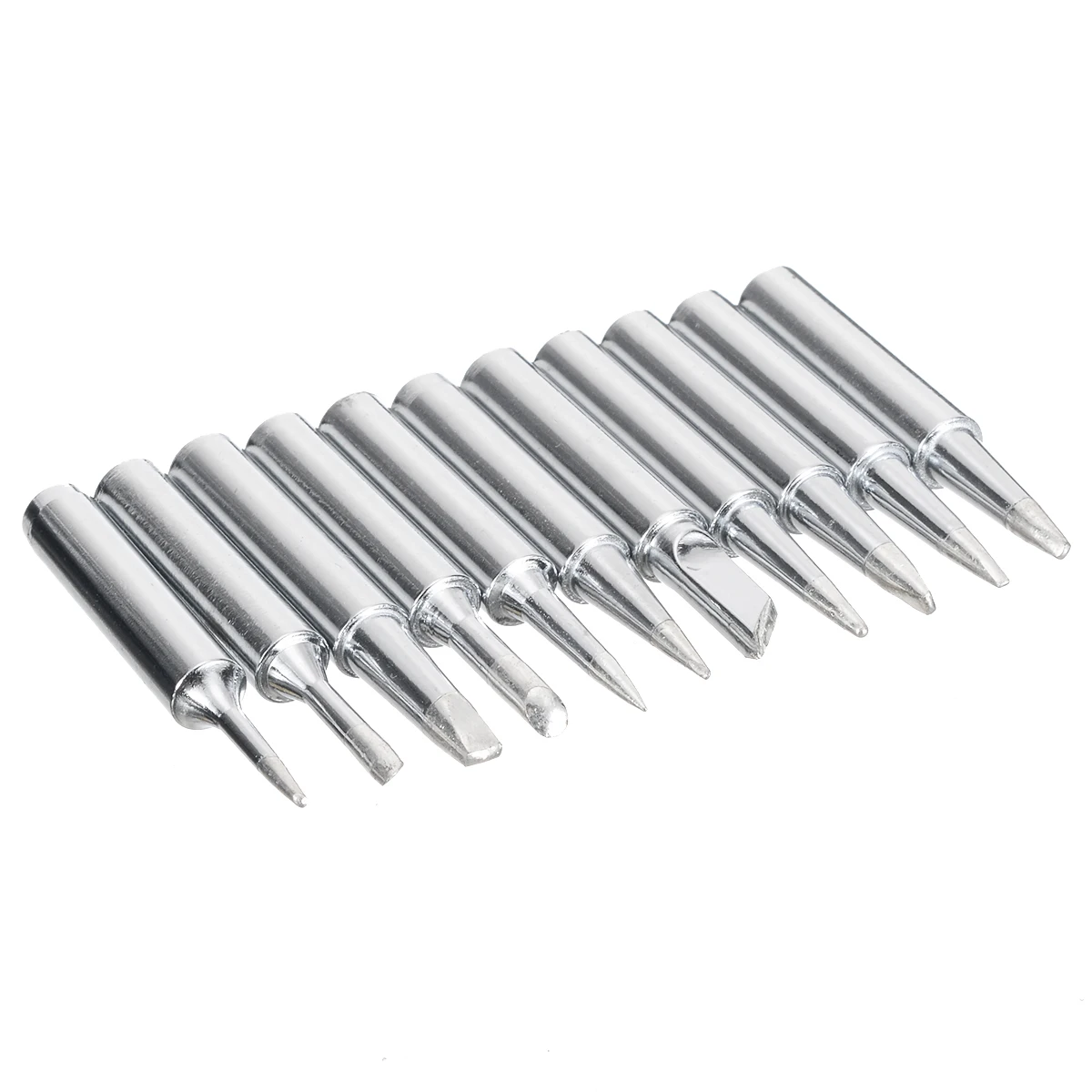 11 Sizes Lead Free Replacement Tips 11pcs Soldering Screwdriver Iron Tips Practical Accessories for Hakko Soldering Station