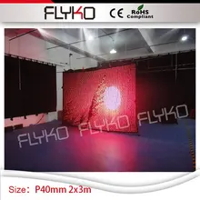 Портативный светодиодный видео занавес для ди-Джея свет для сцены парти экран дисплея 2x3 м P4 DJ Видео Фон