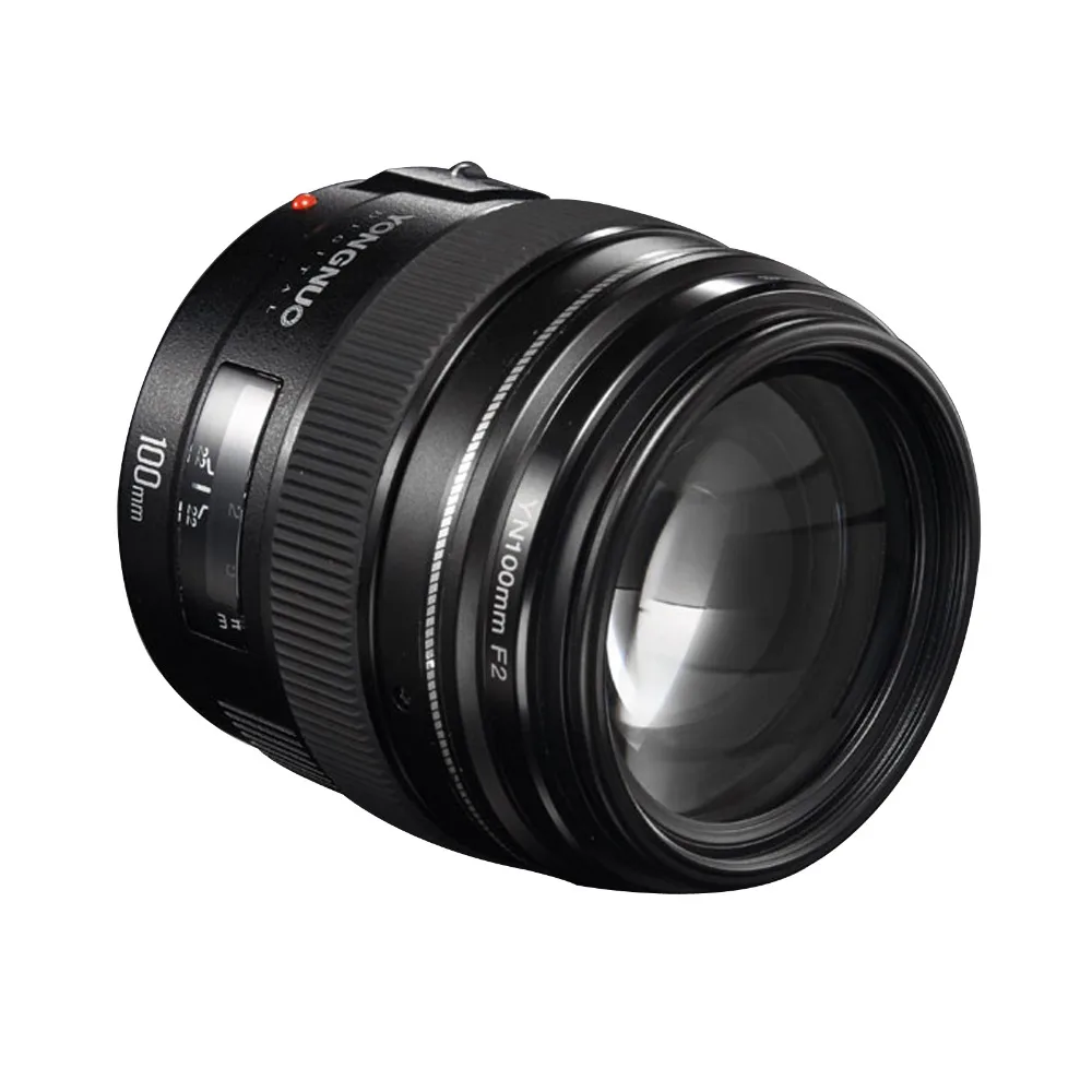 Yongnuo YN100mm F2 Medium Telephoto Prime Lens For Canon EOS Rebel Camera AF MF Lenses  (2)