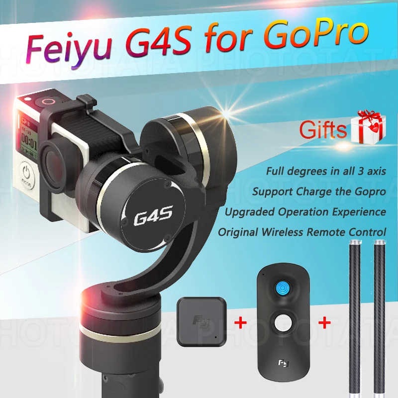 bilder für Kostenlose Geschenke FEIYU TECH FY G4S Gimbal 360 360-grad-abdeckung 3 Achse hand Gimbal Geeignet für GoPro HERO 4/HERO 3 +/HERO 3 bilder für Kostenlose Geschenke FEIYU TECH FY G4S Gimbal 360 360-grad-abdeckung 3 Achse hand Gimbal Geeignet für GoPro HERO 4/HERO 3 +/HERO 3