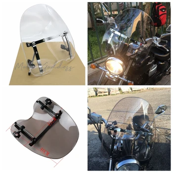 

Motorcycle Handlebars Windshield WindScreen For Harley SOFTAIL Custom FXSTC Deluxe FLSTN Heritage FLST Classic FLSTC Springer