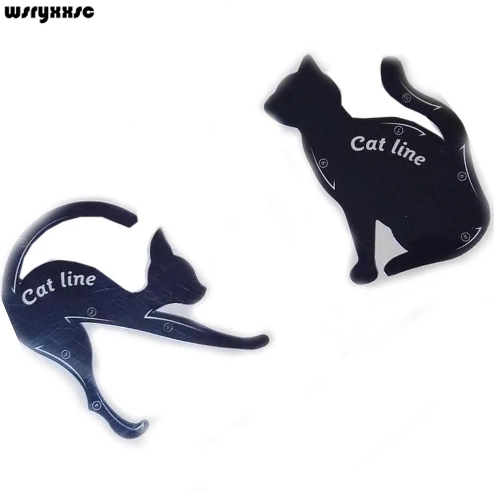 

wsryxxsc Cat Eye Wing Eyeliner Stamp Tool Makeup Stamps Eyeliner Tool Model Card