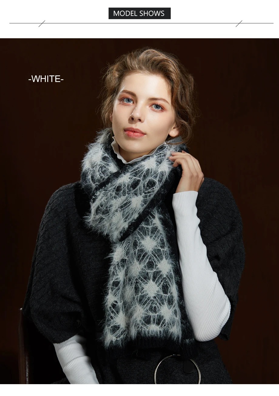 Female Scarfs Winter Wool Scarves For Women Shawl 2019 New Luxury Brand Warm Knitting Tassel Shawl Thicken Ladies Large Scarf (5)
