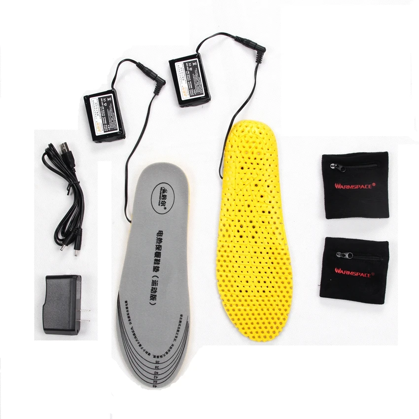 

3.7V 3600mAh Electric Heating Insole Soft Breathable Insoles with Shock Absorbing Pad Heated Insoles Sports Version EUSize 36-46