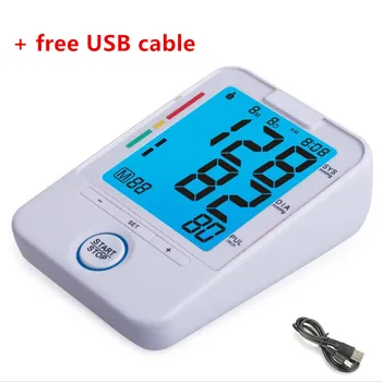 

Digital Upper Arm Blood Pressure Pulse Monitor Health Care Tonometer Meter Automatic Sphygmomanometer Portable BP Monitors