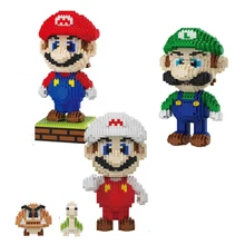 Game Super Mario Micro Blocks DIY Building toys Figures Kids Gifts cartoon game anime bricks Game Super Mario Micro Blocks DIY Building toys Figures Kids Gifts cartoon game anime bricks