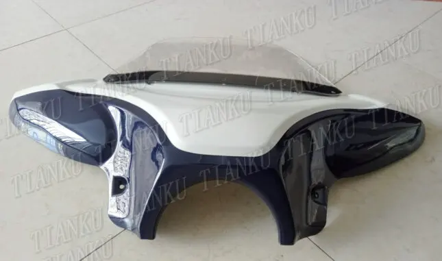 Blue white Универсальная ветровая защита лобового стекла автомобиля обтекатель для onda Rebel CMX 250 CA125 250 450 золотыми крыльями, GL1500 GL1800 Shadow Ace VLX DLX MAGNA - Цвет: Blue white