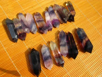 

16 very very beautiful Natural fluorite quartz Crystal Point Healing