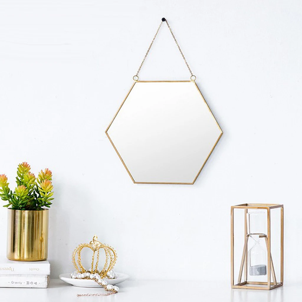 ANTIQUE DIAMOND WALL MIRROR DRESSING ROOM BATHROOM DRESS UP MIRROR HANGINGS for Girls Women and Mothers Xmas Gift	