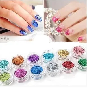 

3boxs/lot Fashion Nails Glitter Sparkle Sequins Nail Art Decorations For UV Gel Nails DIY Glitter Acrylic Manicure Nail Art