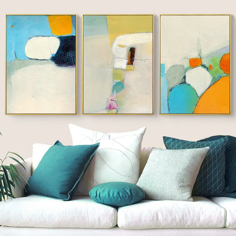 Nordic Modern Minimalist Living Room Home Decor Painting Spray
