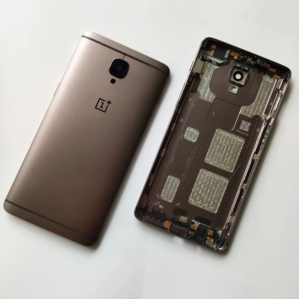 5,5 дюймов, серый цвет, для Oneplus 3 A3000 a3003, задняя крышка, крышка для батареи, корпус, чехол, Задние стекла, запчасти для Oneplus 3T A3010