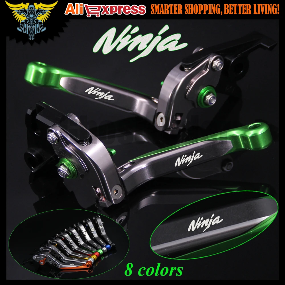 Лазерный Логотип (Ninja) CNC рычаги тормозной муфты для Kawasaki Z1000SX/NINJA 1000/Tourer 2011 2012 2013 2014