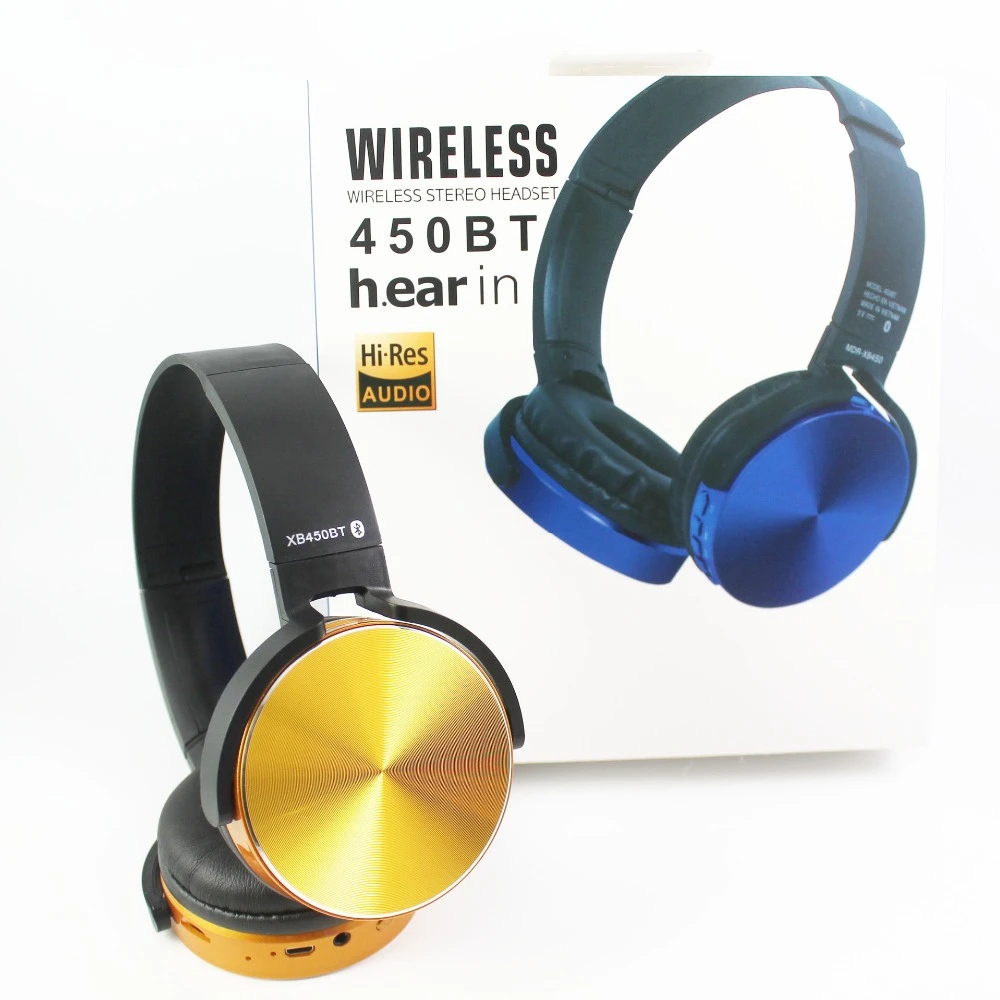 XB450 FM Auricular inalámbrico Bass auriculares con cancelación de ruido para el juego de adultos XB450 FM Auricular inalámbrico Bass auriculares con cancelación de ruido para el juego de adultos