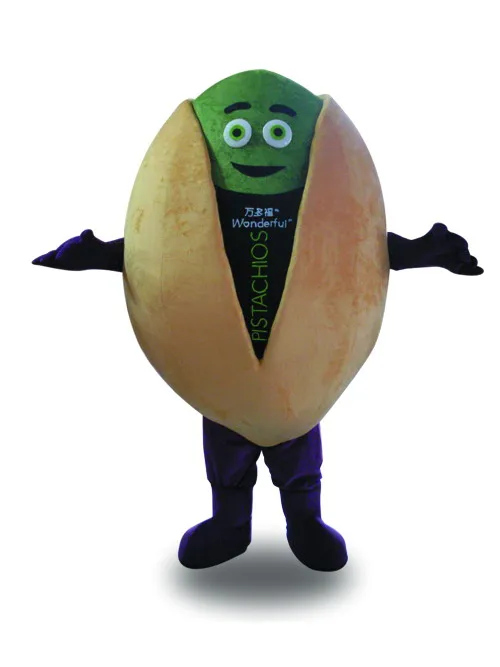 Hot Sale Professional Mascot Costume Adult Size Fancy Dress Pistachio