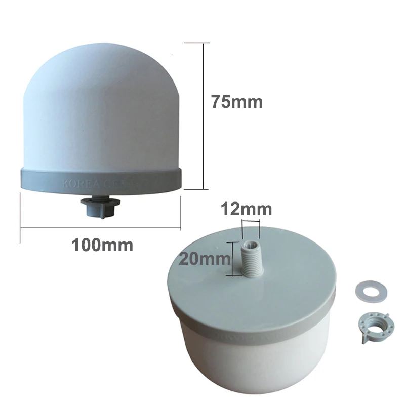 1 шт. керамический фильтр Намагниченный минеральный очиститель воды фильтр для воды керамический полушарный фильтр для воды для дома