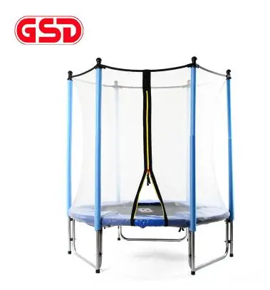 GSD высокого качества 55 дюймов дети эластичный круглый батут с безопасной сеткой корпус подходит прыжки - Цвет: Синий