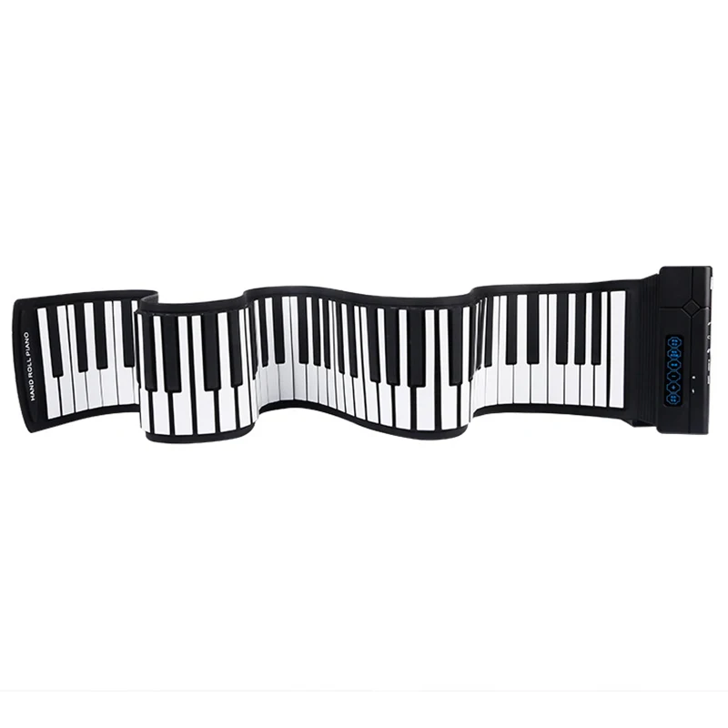 Топ!-Новая гибкая 88 клавишная Usb гибкая рулонная электронная пианино клавиатура профессиональная с батареей