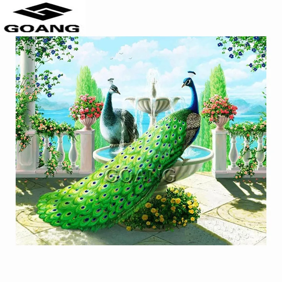 

Diamond Painting Cross Stitch Diamond Mosaic crystal rhinestone decoration Peacock 5d diy Diamond painting christmas gift