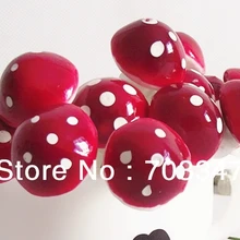 Новое поступление!(1000 шт./лот) 2,5 см Искусственный Мини милый пенный гриб палочки w/проволока стволовых свадебные ремесла* по EMS