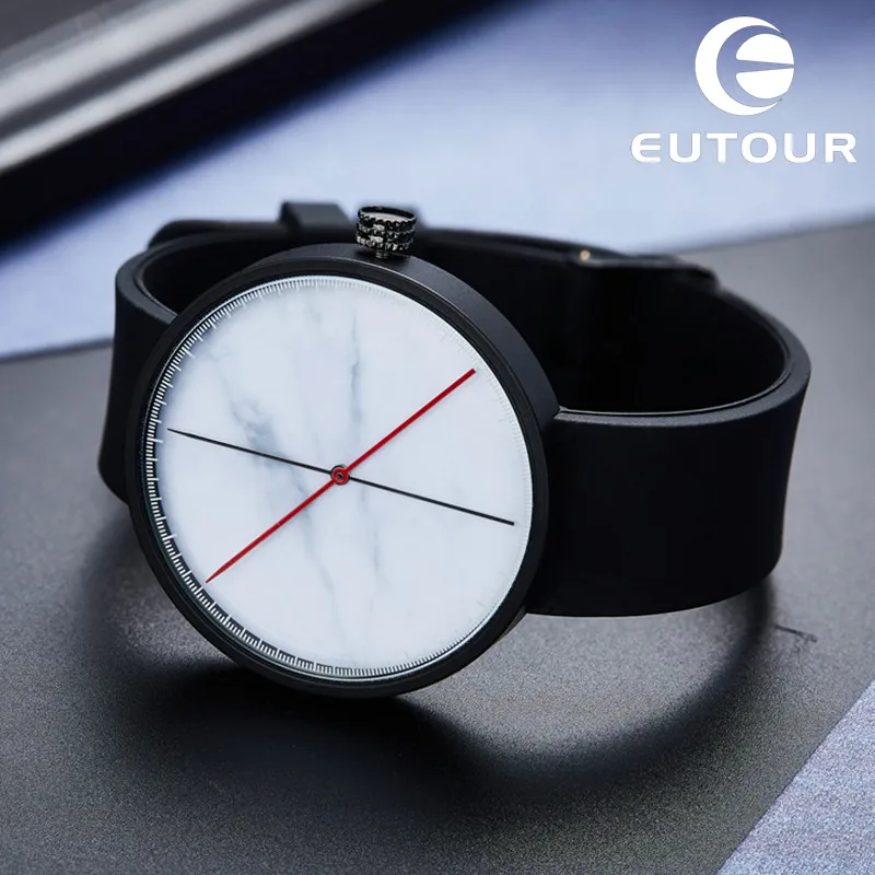 

2017 Eutour Geneva Vintage Fashion Retro Steel Quartz watch Minimalist women's Marble Watches silicone Clock Ladies Wristwatches