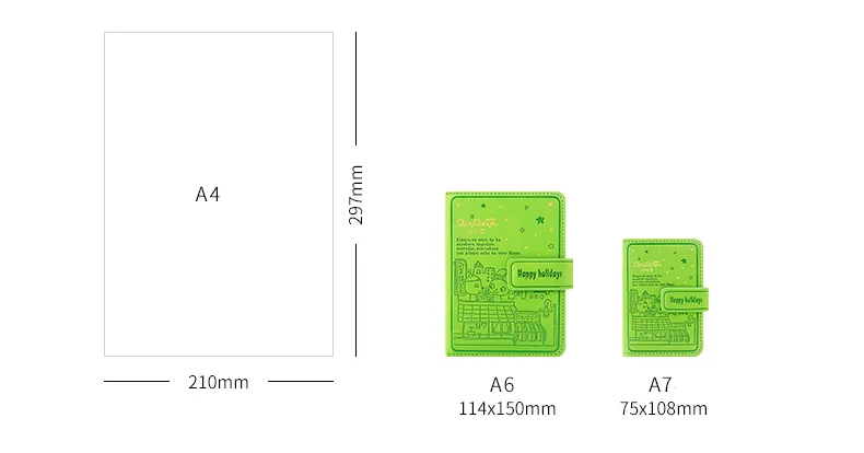 A6 Тетрадь мини A7 Memo Блокнот-скетчбук с магнитной кнопкой дневник планер журнал колодки офисные школьные принадлежности, блокноты в подарок для ученика