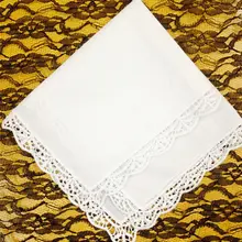 Набор из 12 модных хлопковых носовых платков 12-дюймовый Свадебный носовой платок сладкое сердце носовой платок Винтажный кружевной носовой платок для невесты/женщин