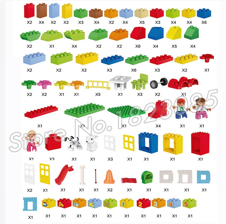 160 шт. My First Deluxe Box of Fun большой парк развлечений фигурка замка строительные блоки
